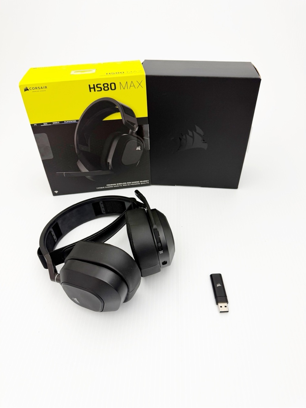 Corsair HS80 Max Wireless RGB Gaming Multiplatform Headset Headphones